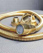 شلنگ توالت طلایی براق کششی مدل اعلاء - Image 5