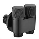 شیر پیسوار برنجی مشکی مدل دوخروجی