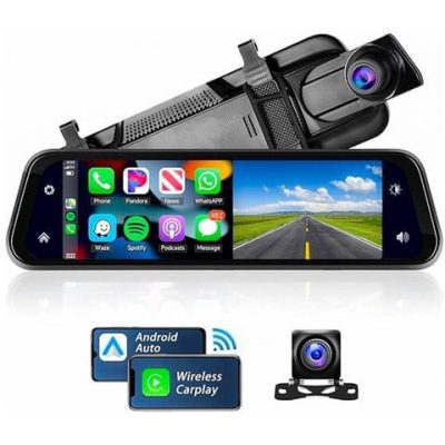 آینه هوشمند ثبت وقایع و مانیتور CarPlay Rear View Mirror