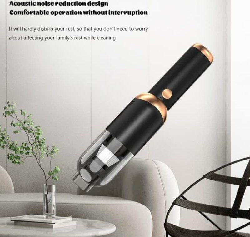 جارو شارژی خودرو چراغ قوه LED مدل P9 - Image 5