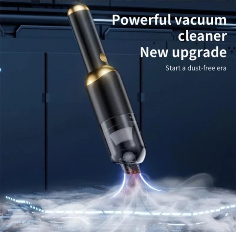 a2db1b5d-38ec-434a-bbdb-cb61c1ea97de جارو شارژی خودرو چراغ قوه LED مدل P9 - Image 1