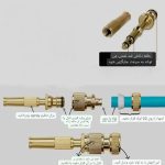 کارواش سرشلنگی برنجی دوتکه - Image 4