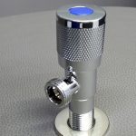 شیرپیسوار2*2برنجی نیم دورمدل شیبا