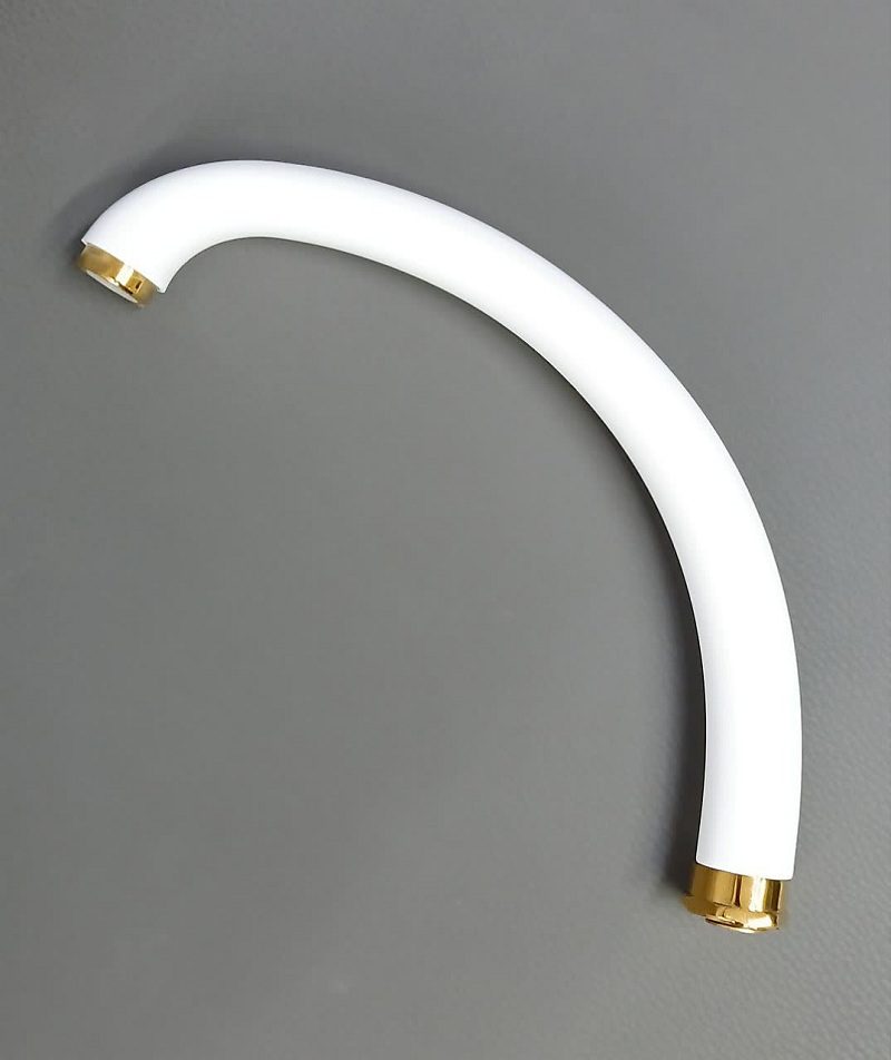 photo21701192136 علم شیرظرفشویی بلند سفیدطلا مدل کبری - Image 1